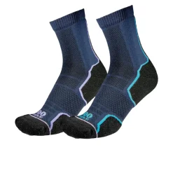1000 Mile Trail Repreve Single Layer Damen Crew Socken (Twin Pack) - SS25