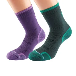 1000 Mile Walk Single Layer Calf Length Damen Socken (Twin Pack) - SS25