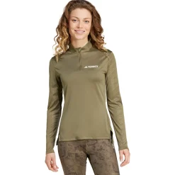 adidas Terrex Multi Damen Halb-Reißverschluss Top - AW24