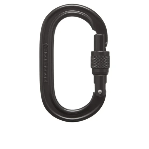 Black Diamond Schwarz Diamond Oval Keylock Screwgate - AW24
