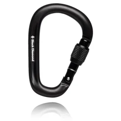 Black Diamond Schwarz Diamond Pearlock Screwgate Carabiner - AW24