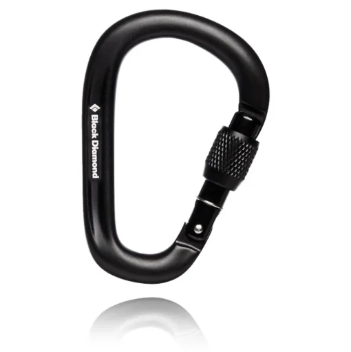 Black Diamond Schwarz Diamond Pearlock Screwgate Carabiner - AW24