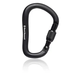 Black Diamond Schwarz Diamond Rocklock Screwgate Carabiner - AW24