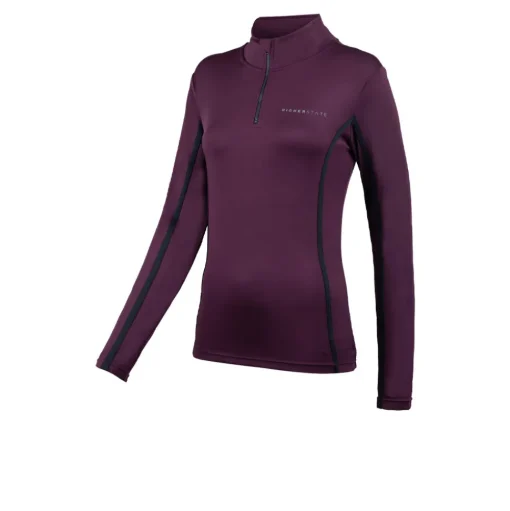 Higher State 1/4 Reißverschluss L/S Damen Laufhemd