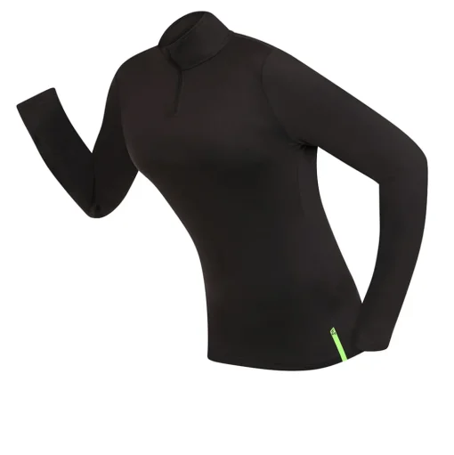 Higher State Damen Longsleeve Reißverschluss Top - SS25