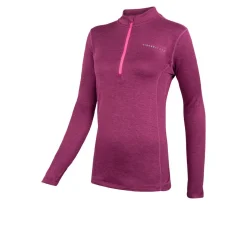 Higher State L/S 1/4 Reißverschluss Micro Grid Damen Top