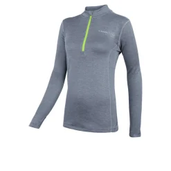 Higher State L/S 1/4 Reißverschluss Micro Grid Damen Top