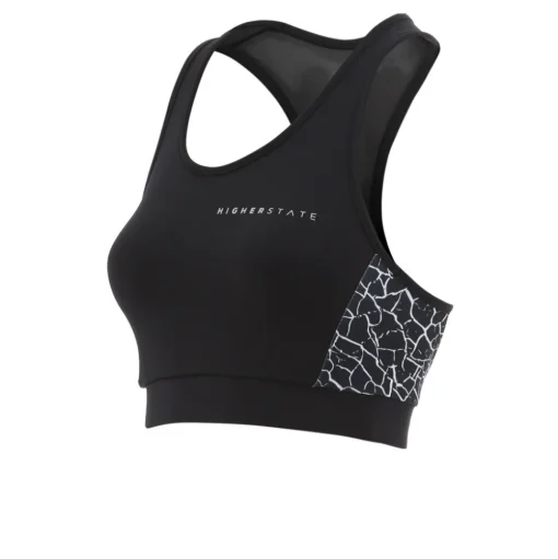 Higher State Panelled Longer Damen Low Impact Crop Top