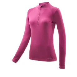 Higher State Seamfree Damen Longsleeve Shirt mit halbem Reißverschluss
