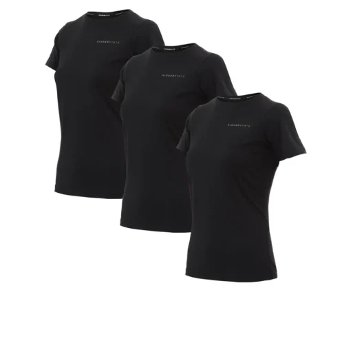 Higher State S/S Crew Damen Lauf-T-Shirt (3 Pack)