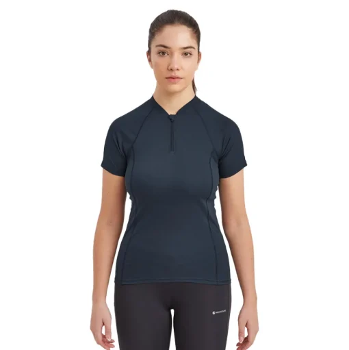 Montane Dart Nano Reißverschluss Damen T-Shirt - AW23