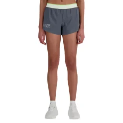 New Balance London Edition Race 4 Zoll Damen Split Shorts