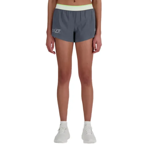 New Balance London Edition Race 4 Zoll Damen Split Shorts