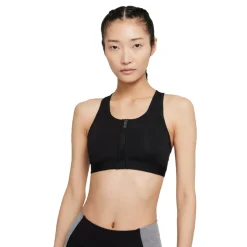 Nike Dri-FIT Swoosh Damen-Sport-BH mit mittlerem Halt und vorderem Reißverschluss - SP22