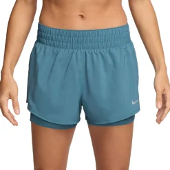 Nike One Dri-FIT Mid-Rise 3 Zoll 2-in-1 Damen Laufshorts - SU25