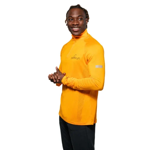 Parkrun Apricot parkrun Herren 1/4 Reißverschluss Langarmshirt