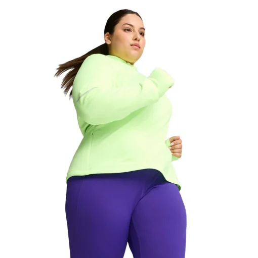 Puma Run Grid Vlies Half Reißverschluss Damen Top - AW24