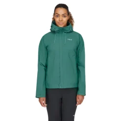 Rab Downpour Eco Damen wasserdichte Jacke