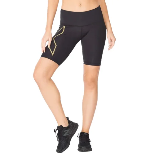 2XU Light Speed Mid-Rise Kompression Damen Shorts - SS25